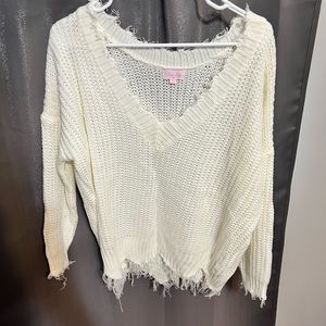 Cream Small Oversized  sweater